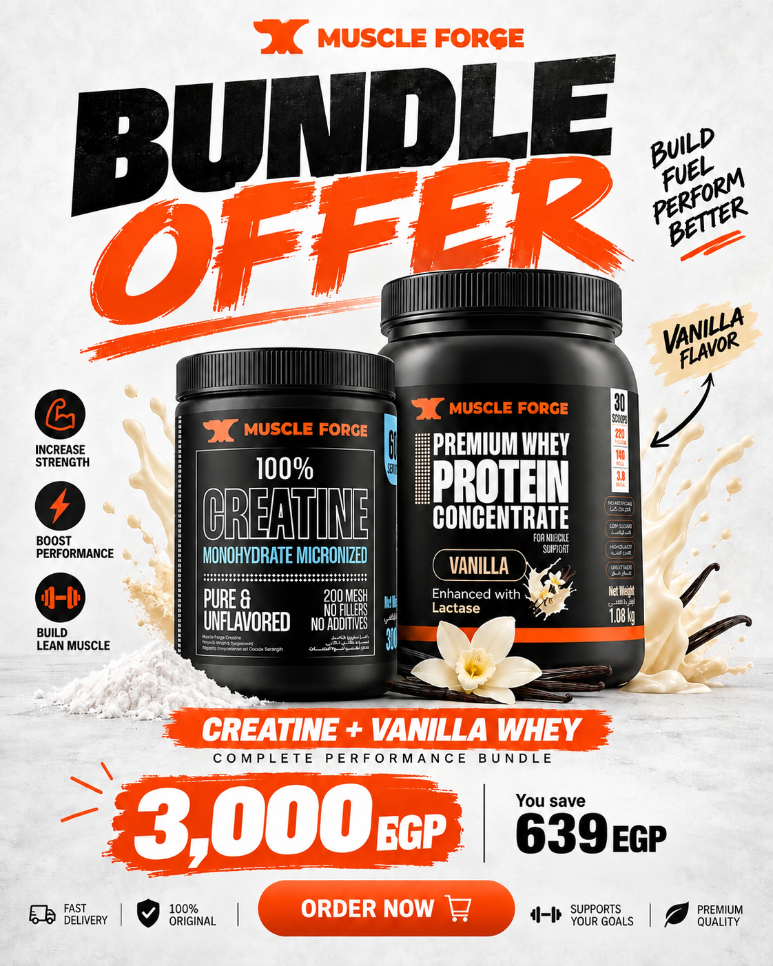 Vanilla Whey + Creatine Bundle